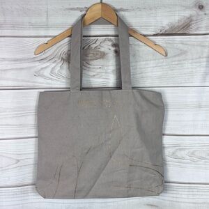 NEW Jimmy Choo Grey Gold Metallic Heel Graphic Print Zippered Tote Bag Purse